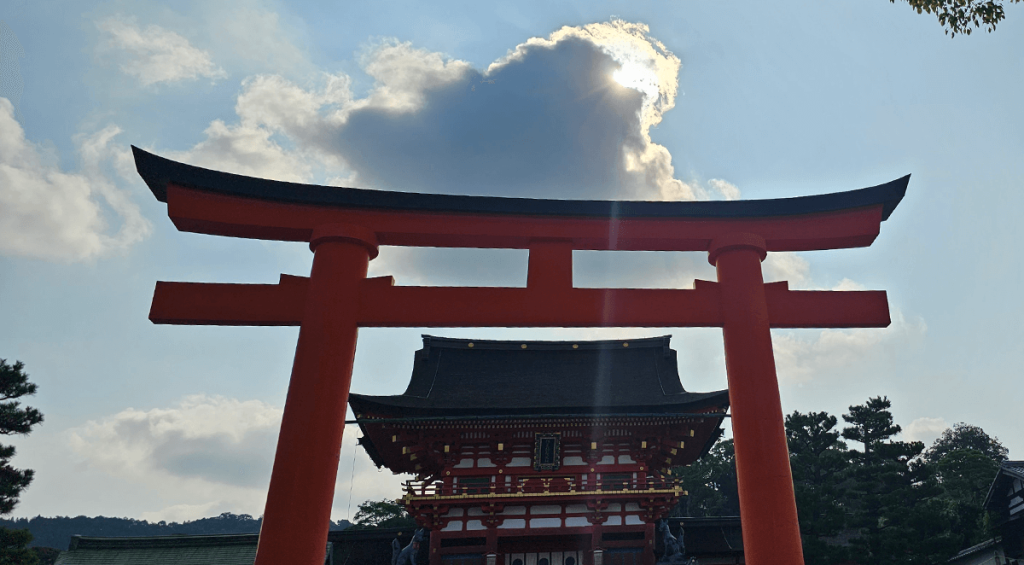 Entrada al santuario Fushimi Inari-taisha