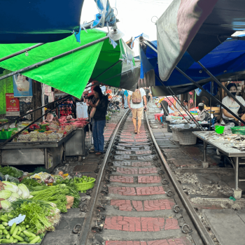 Mercado del tren desde Bangkok