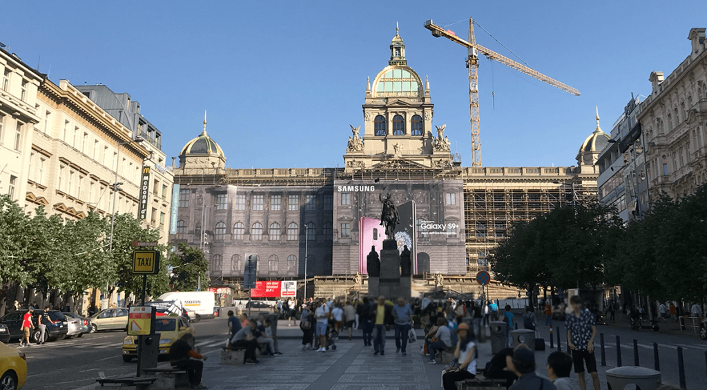 Plaza de Wenceslao, ruta por Praga